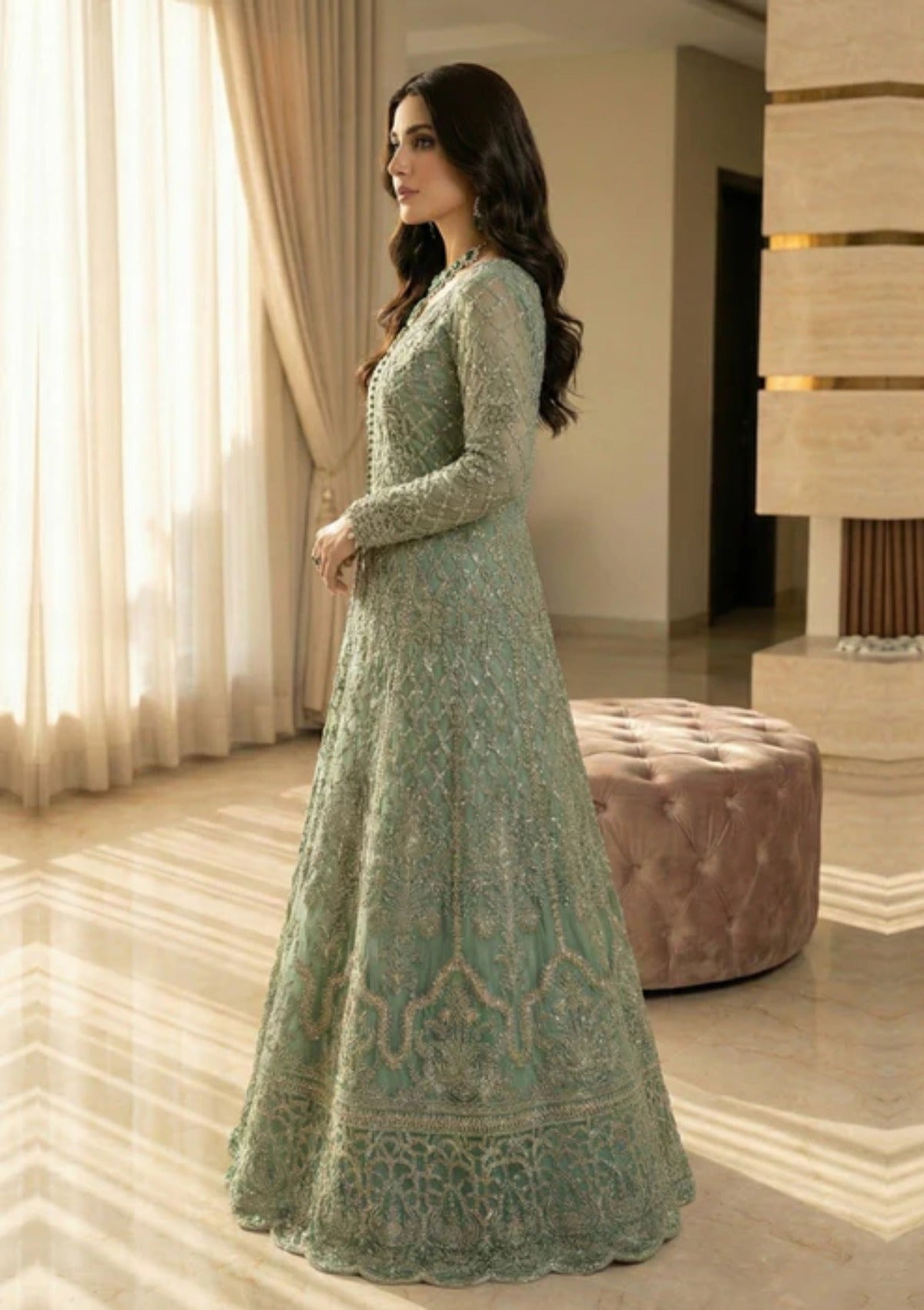 Diara Couture Tehzeeb'25 ILENE PARADISE - PNMT-01-06 - GREEN