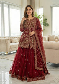 Diara Couture Tehzeeb'25 CRIMSON MAJESTY - PSSL-01-05