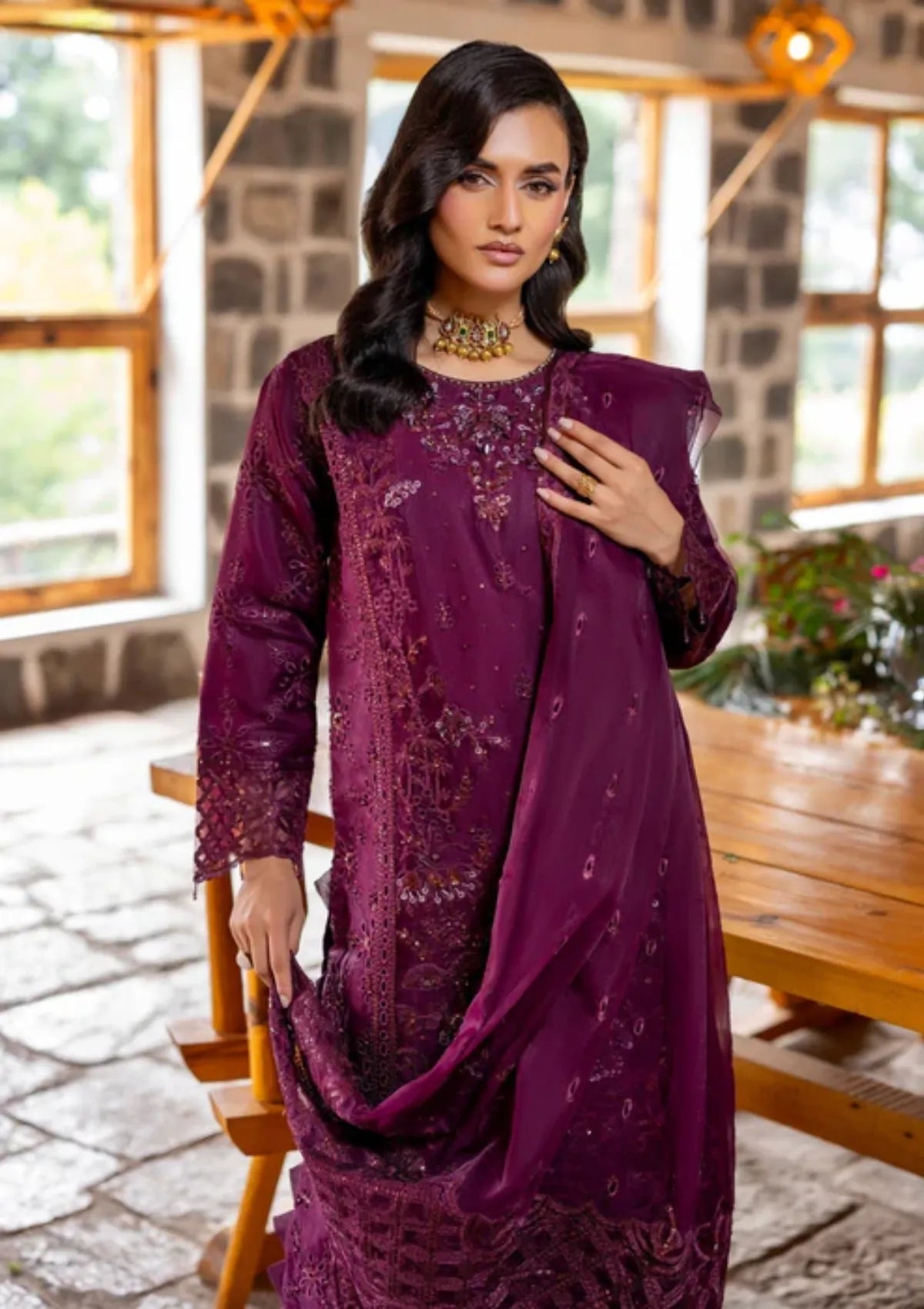 Diara Couture Kumari'25 D-04 FALAH PLUM