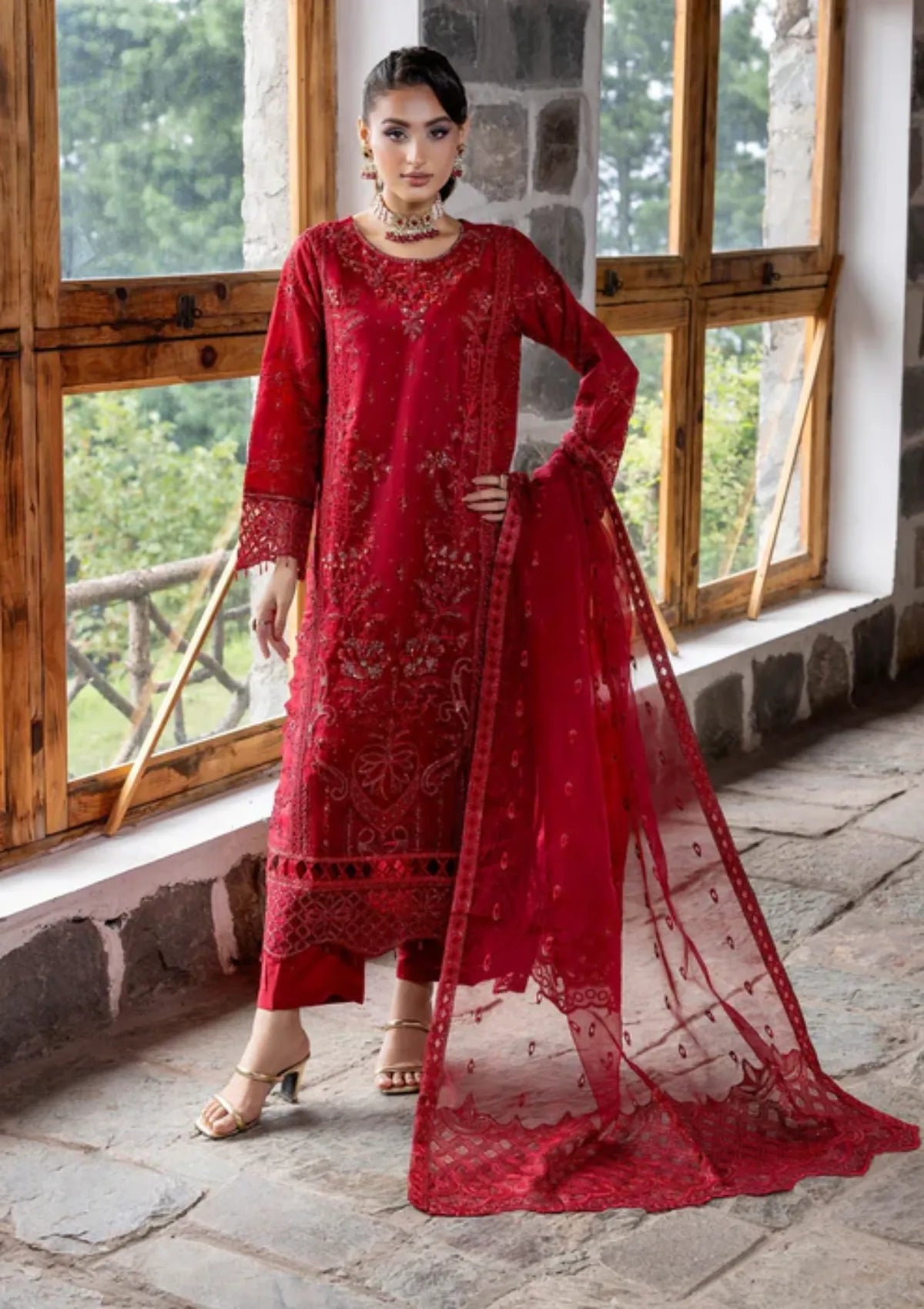 Diara Couture Kumari'25 D-03 FALAH MEHROON