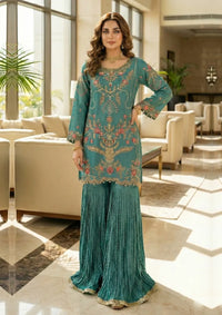 Diara Couture Abrish'25 RAFIA - UA-05 - AQUA