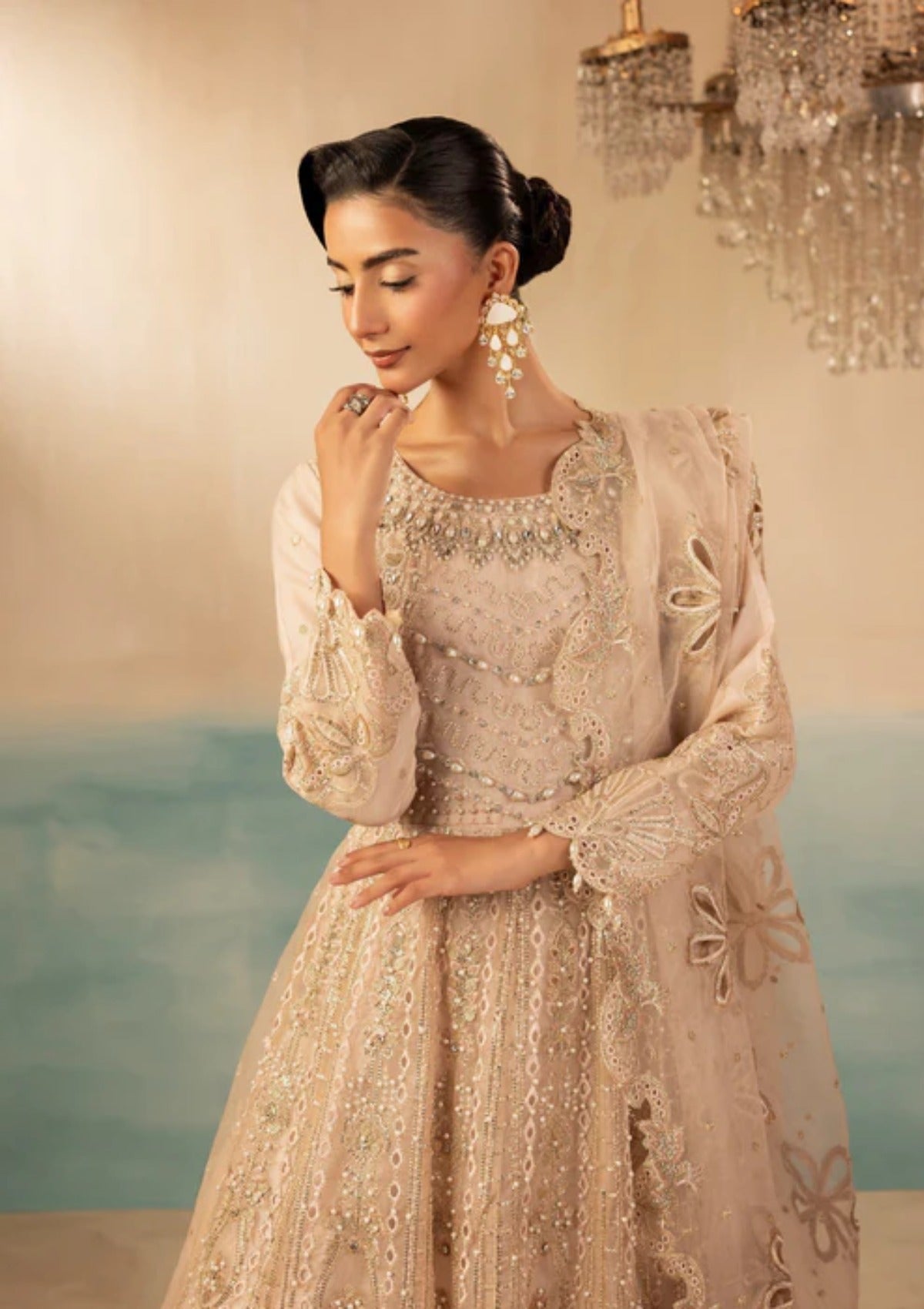 Diara Couture Tehzeeb'25 ROSY EMBRACE - DF-35 - LIGHT PINK