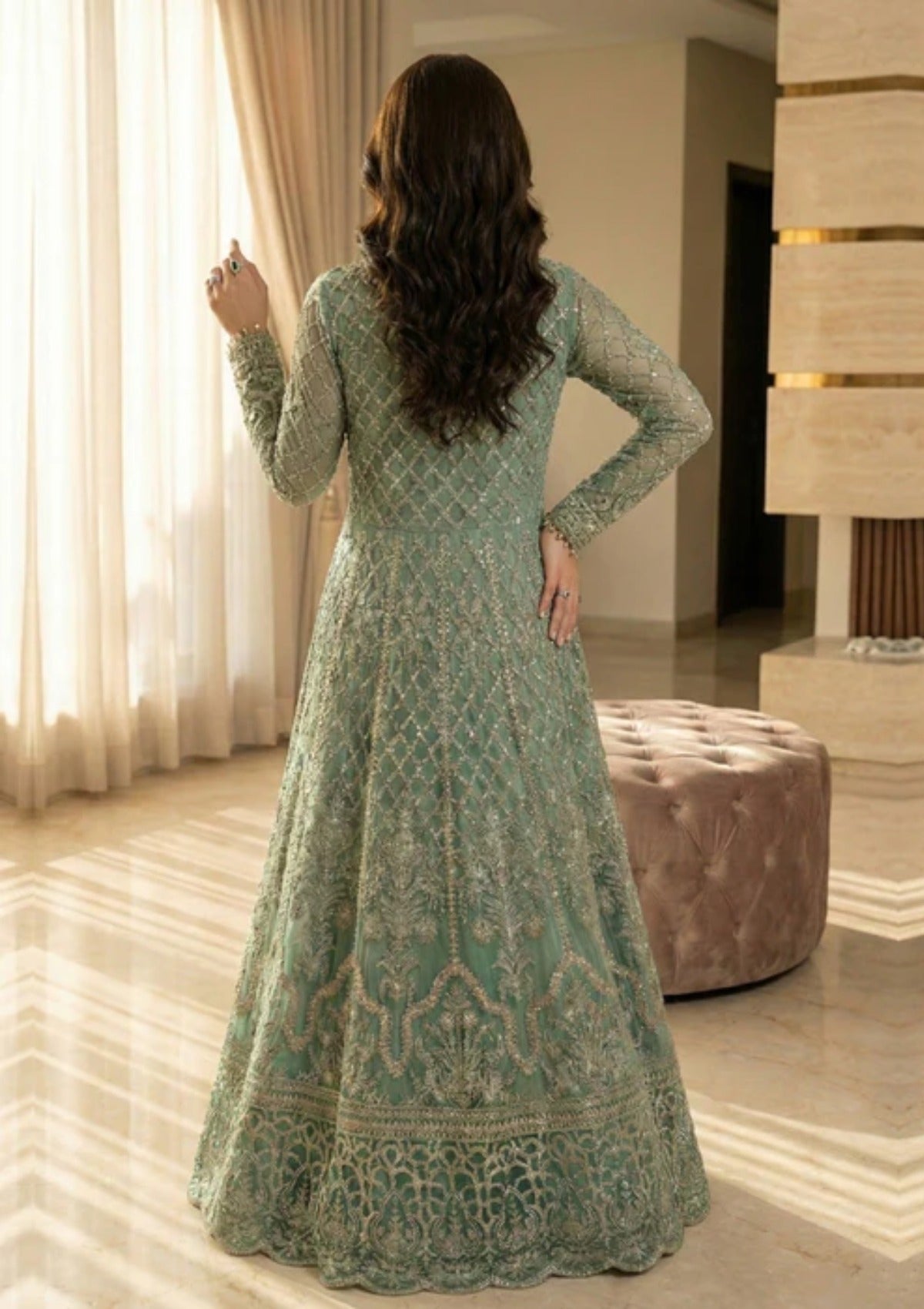 Diara Couture Tehzeeb'25 ILENE PARADISE - PNMT-01-06 - GREEN