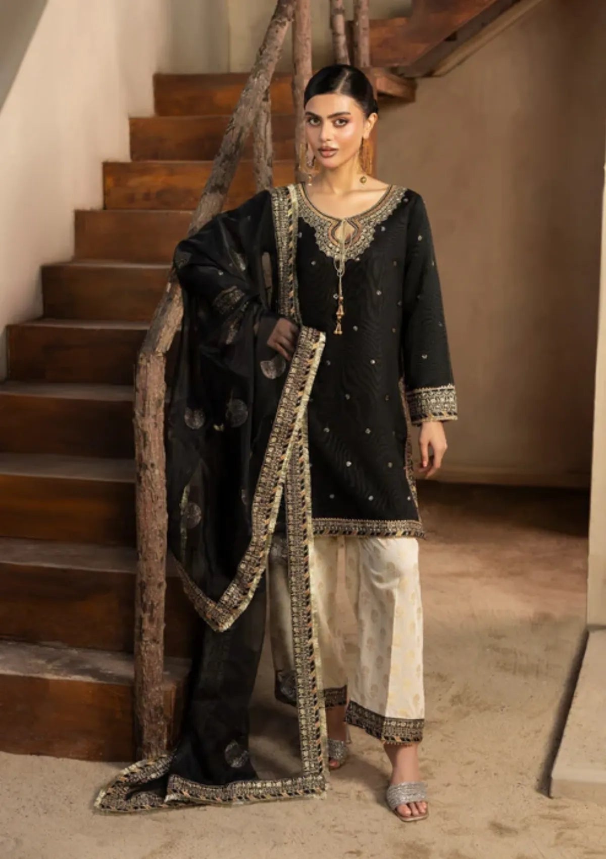 Diara Couture Rangrez'25 D-06 KANEEZ BLACK