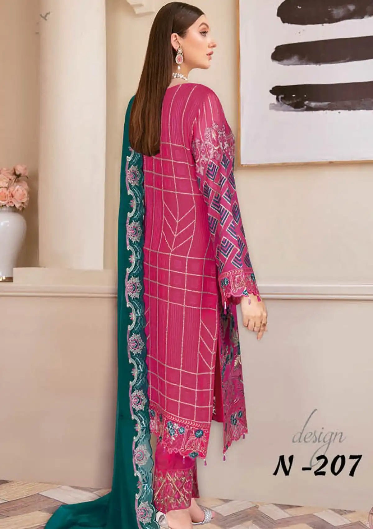 Ramsha Nayab Emb Chiffon'23 Vol-02 N-207