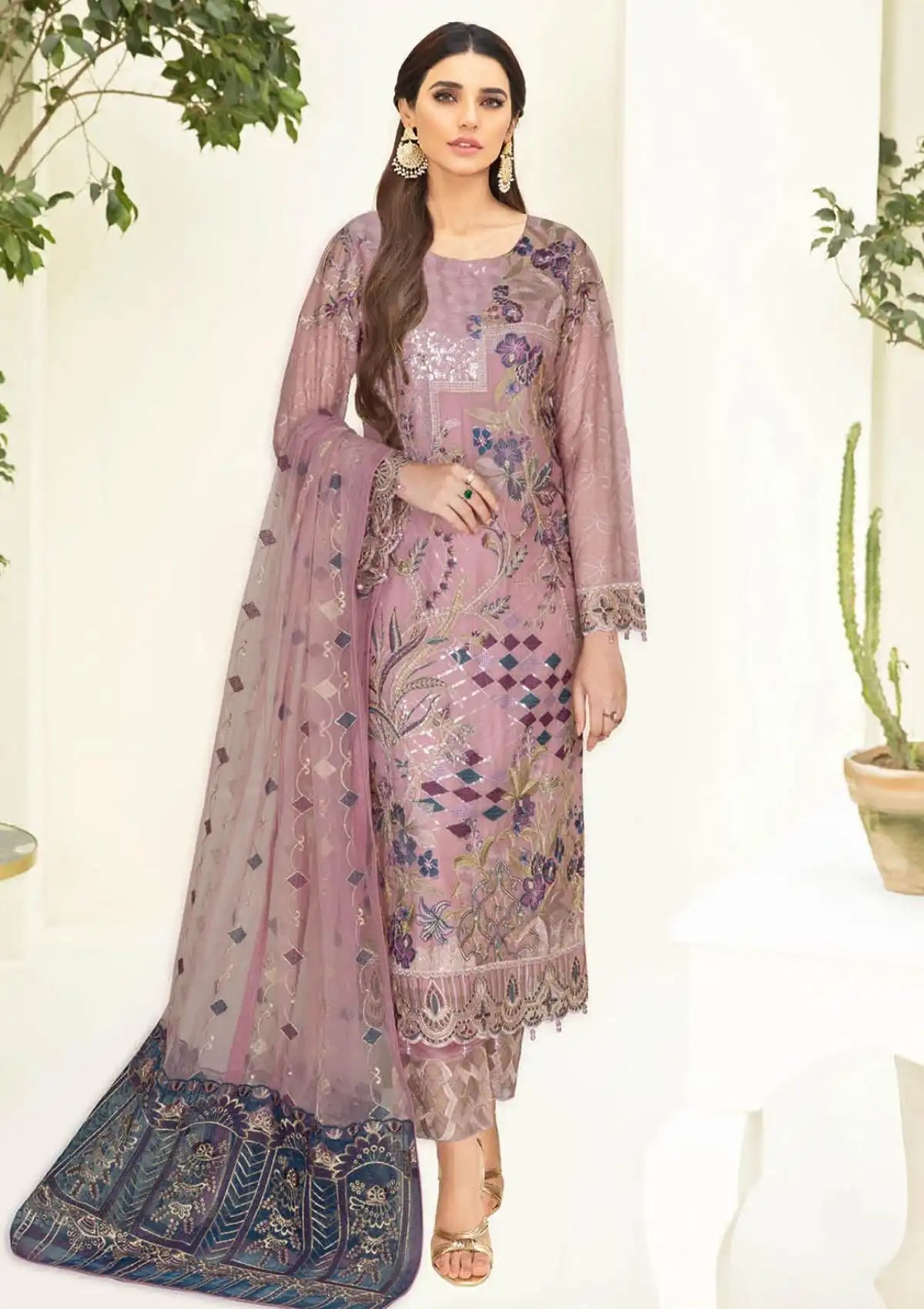 Ramsha Nayab Emb Chiffon'23 Vol-03 N-309 - Mohsin Saeed Fabrics