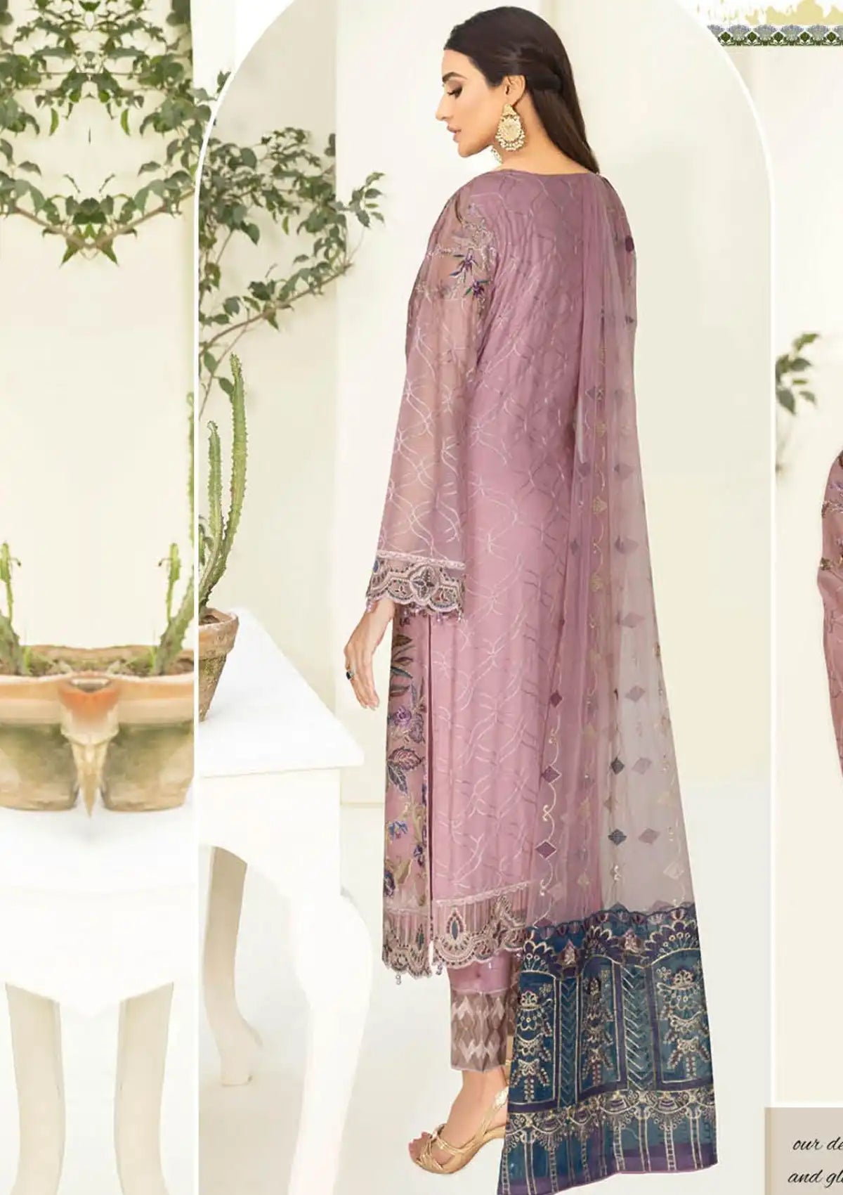 Ramsha Nayab Emb Chiffon'23 Vol-03 N-309 - Mohsin Saeed Fabrics