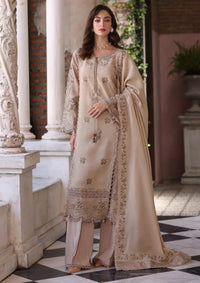 Noor By Saadia Asad Pashmina Shawl'25 D-12 Caramel Mist