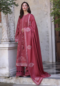 Noor By Saadia Asad Pashmina Shawl'25 D-08 Sienna