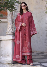 Noor By Saadia Asad Pashmina Shawl'25 D-08 Sienna