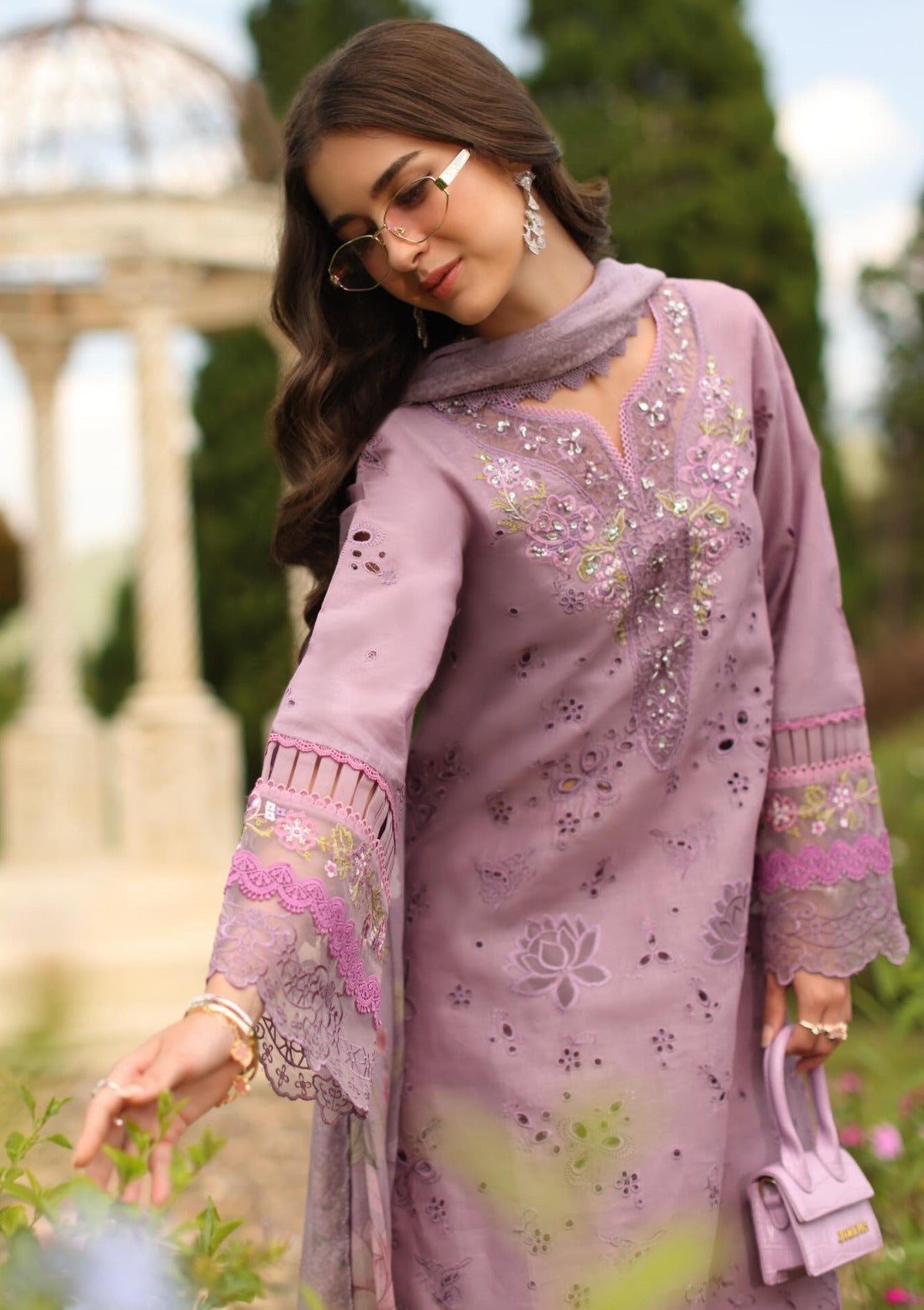 Noor By Saadia Asad Luxury Eid Schiffli Laserkari'26 D-09A Velisse