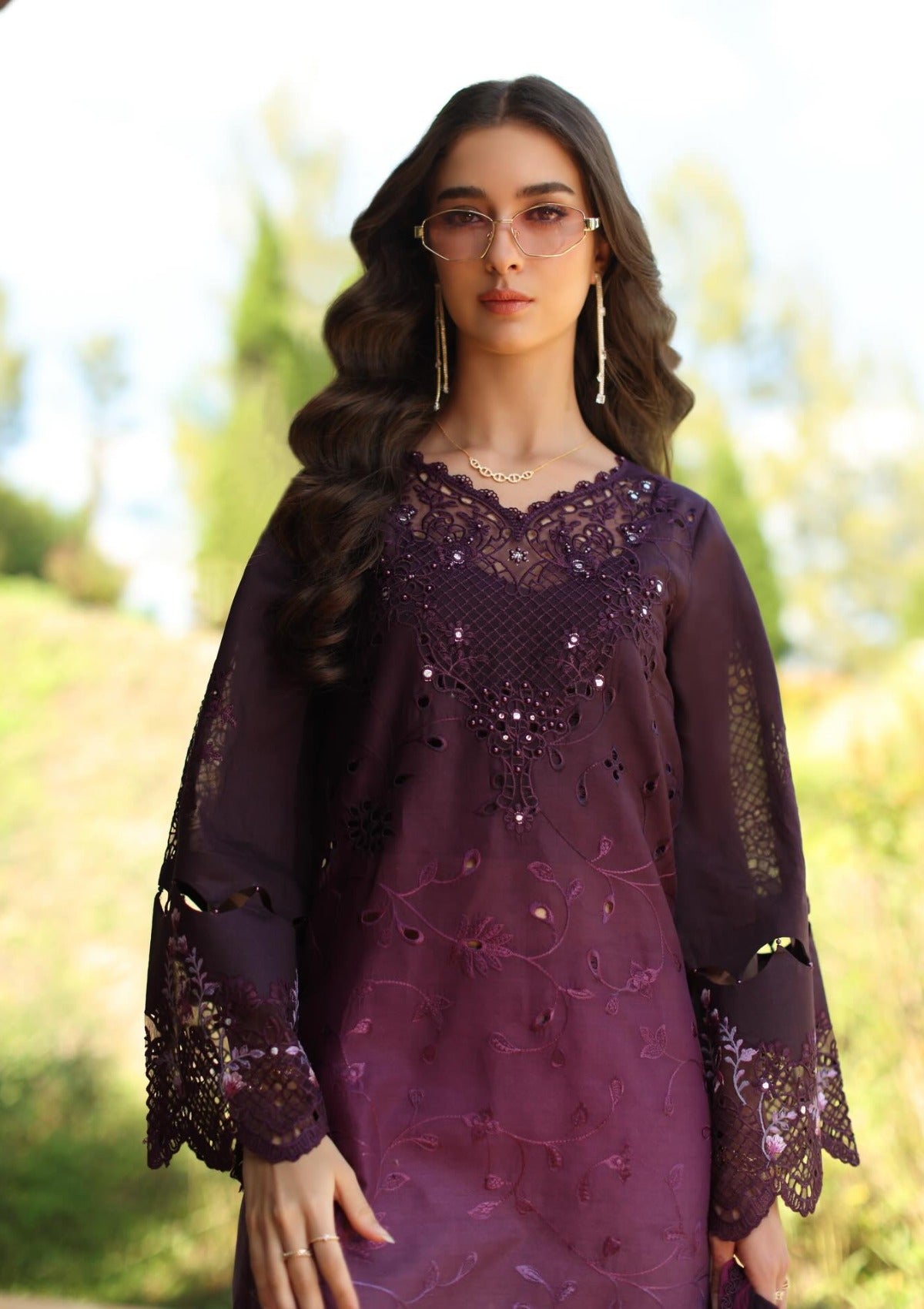 Noor By Saadia Asad Luxury Eid Schiffli Laserkari'26 D-04B Seraphine
