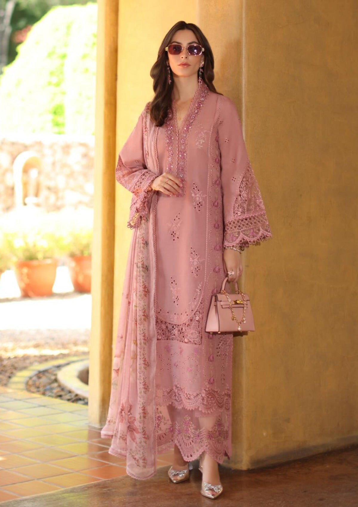 Noor By Saadia Asad Luxury Eid Schiffli Laserkari'26 D-03B Mirelle