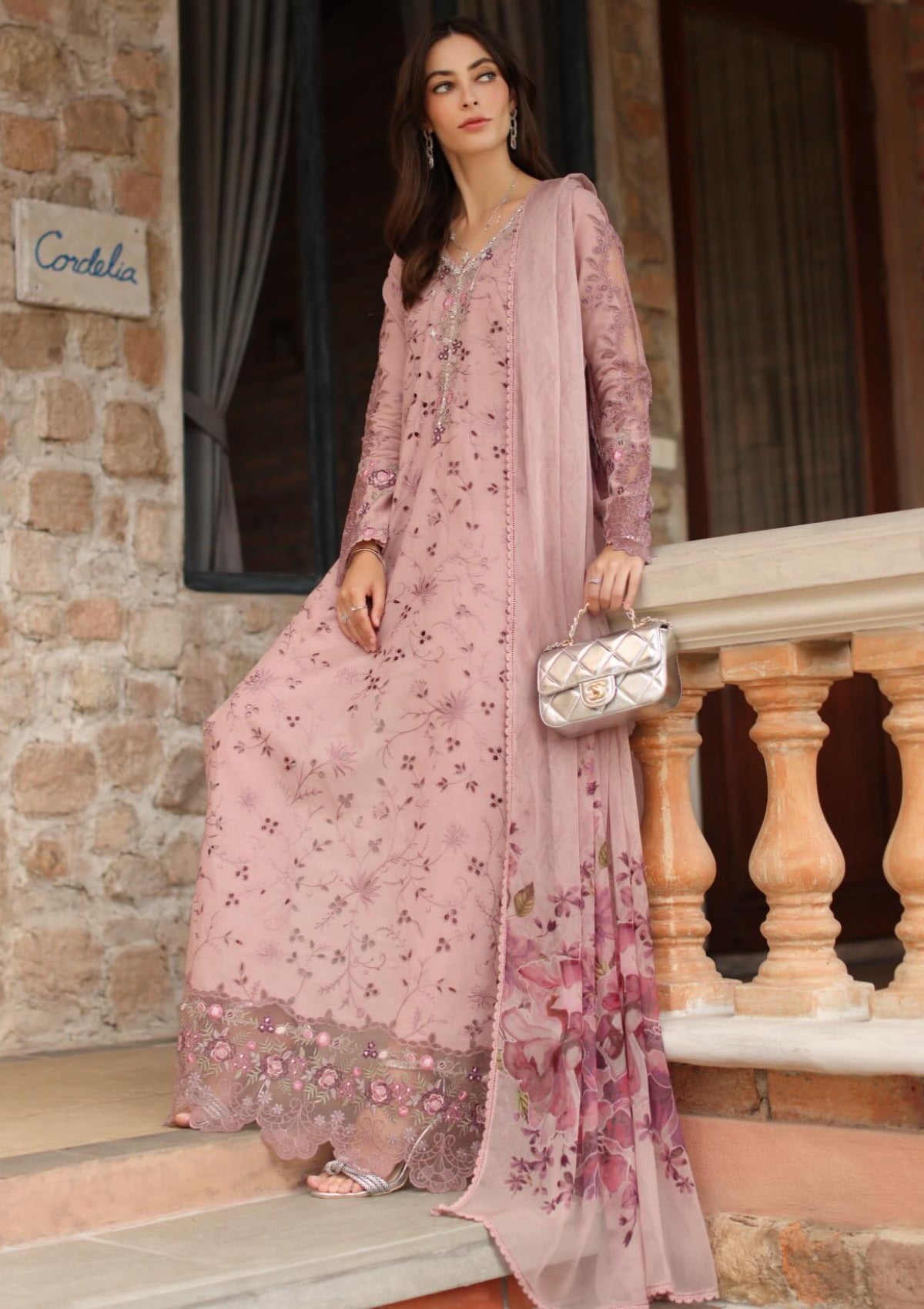 Noor By Saadia Asad Luxury Eid Schiffli Laserkari'26 D-01B Sorina