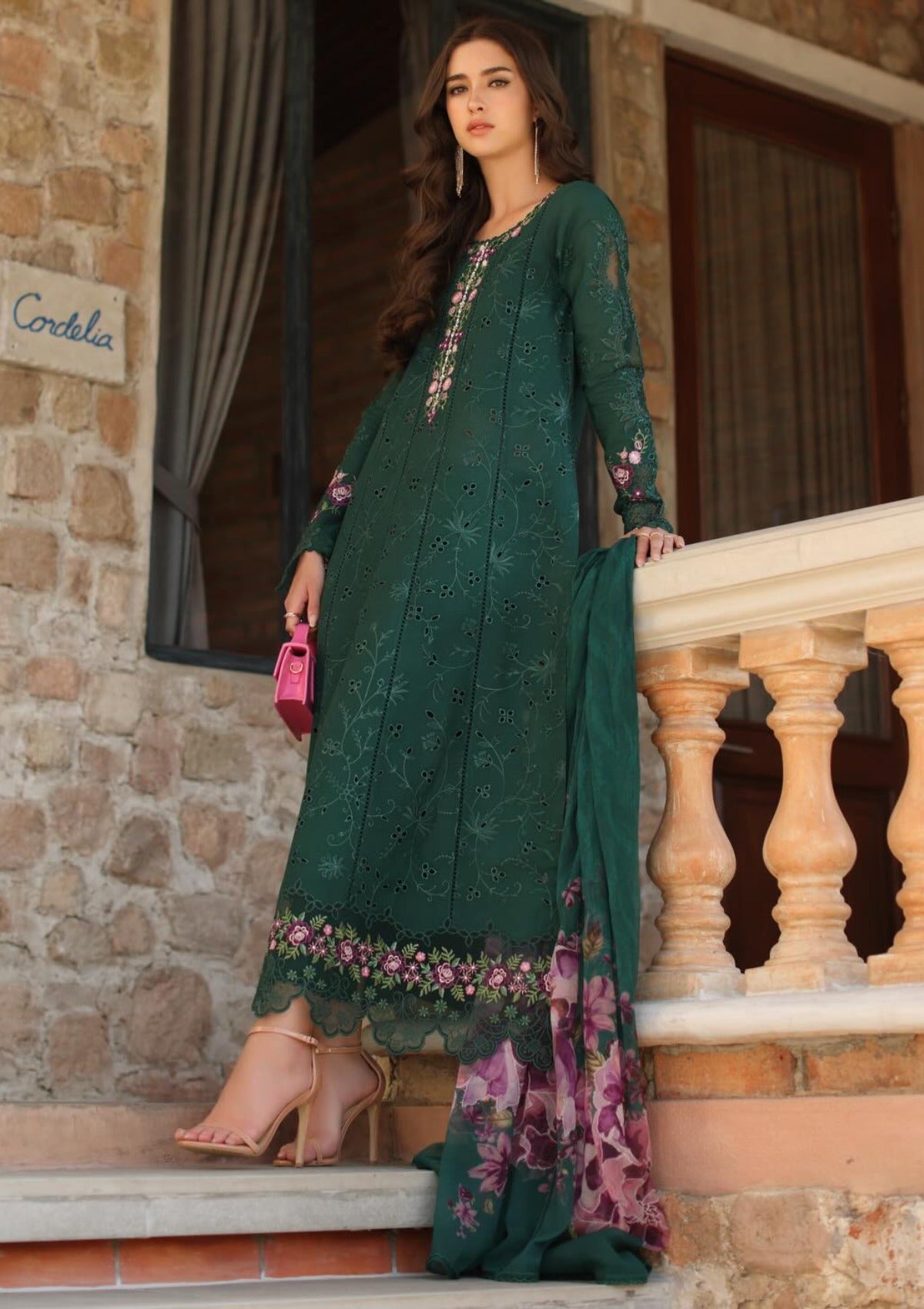 Noor By Saadia Asad Luxury Eid Schiffli Laserkari'26 D-01A Sorina