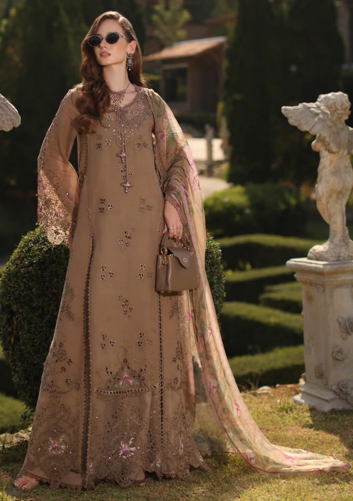 Noor By Saadia Asad Luxury Eid Schiffli Laserkari'26 D-08A Selene