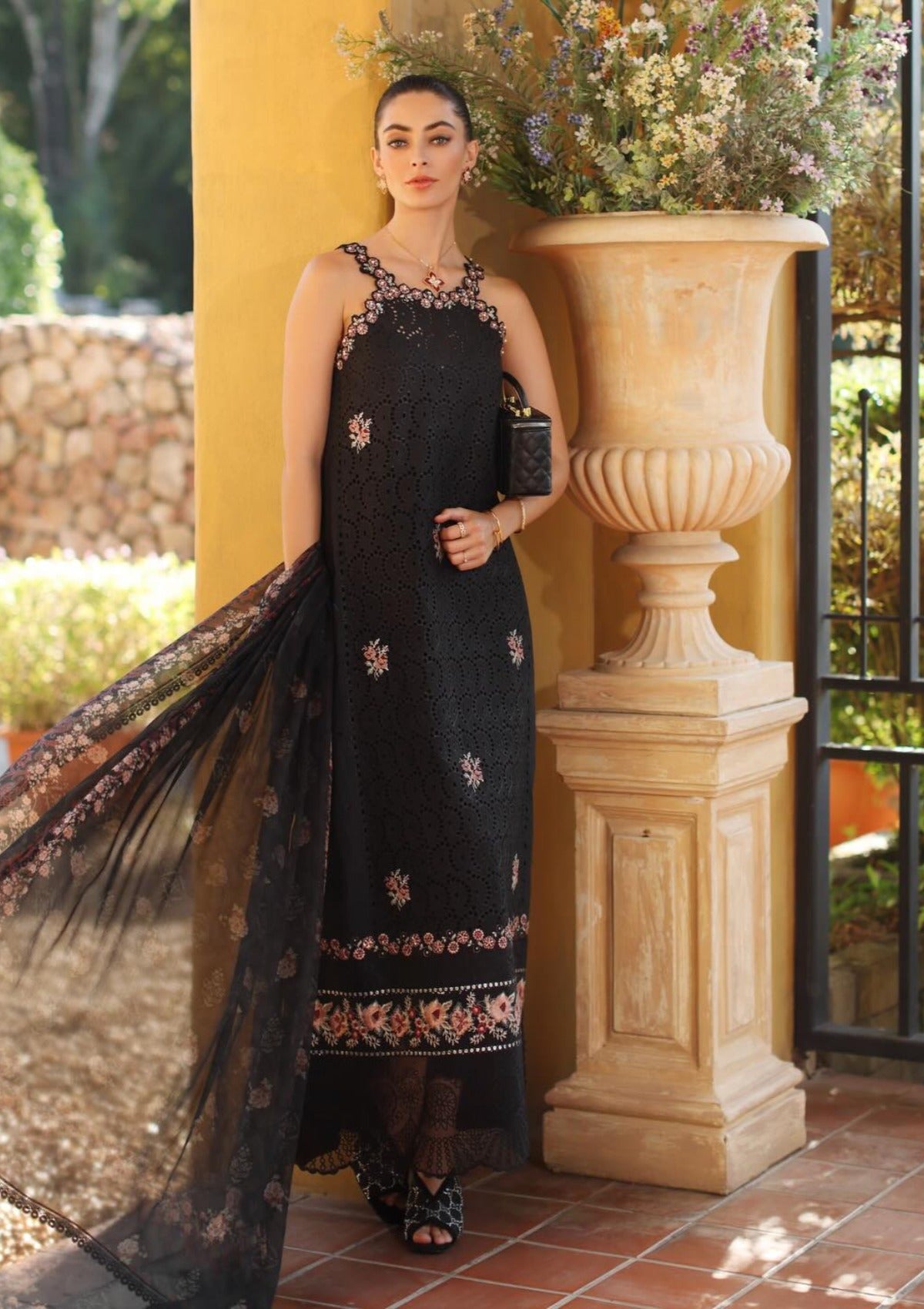 Noor By Saadia Asad Luxury Eid Schiffli Laserkari'26 D-05B Lunaria