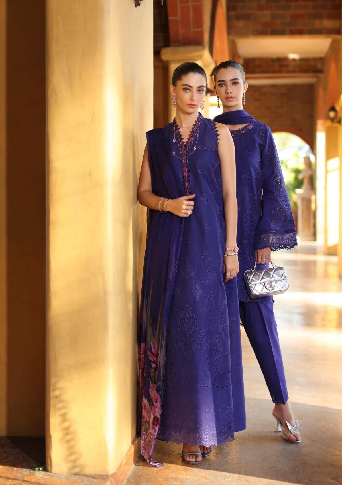 Noor By Saadia Asad Luxury Eid Schiffli Laserkari'26 D-02A Aloura