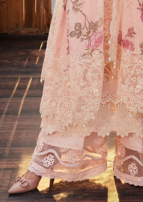 Kahf Luxury Lawn'24 KLE-05B Coralyn - Mohsin Saeed Fabrics