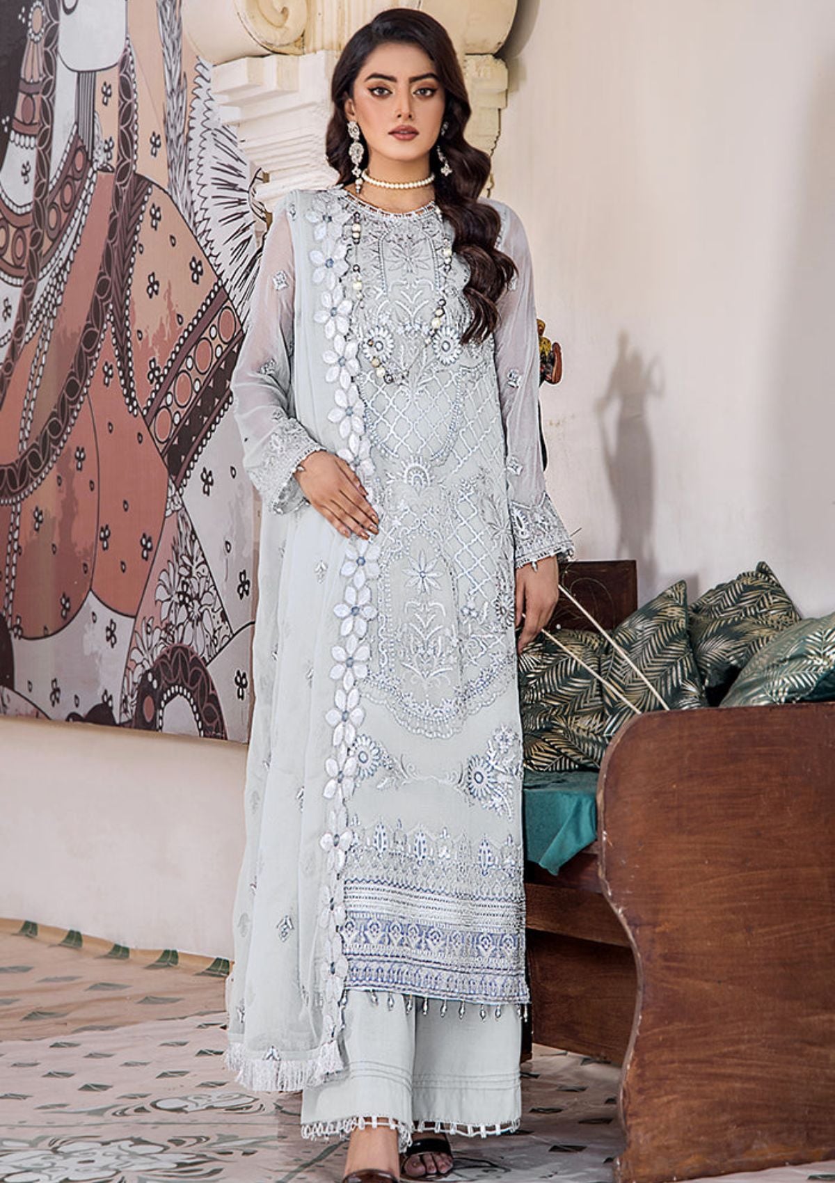 Pareesha Luxury Chiffon By Humdum'23 PS-05 - Mohsin Saeed Fabrics