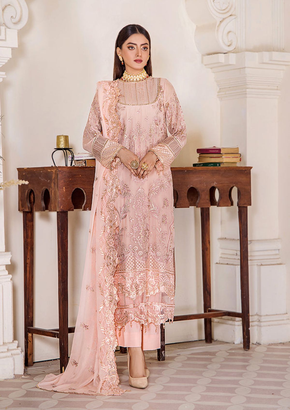 Pareesha Luxury Chiffon By Humdum'23 PS-07 - Mohsin Saeed Fabrics