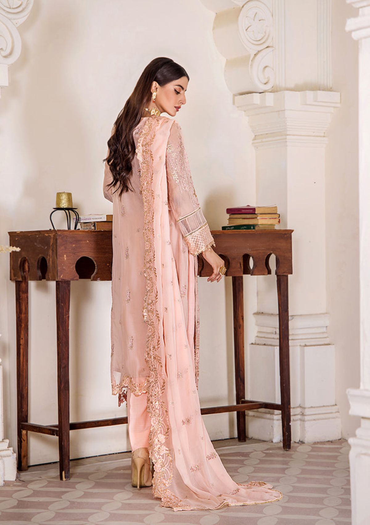 Pareesha Luxury Chiffon By Humdum'23 PS-07 - Mohsin Saeed Fabrics