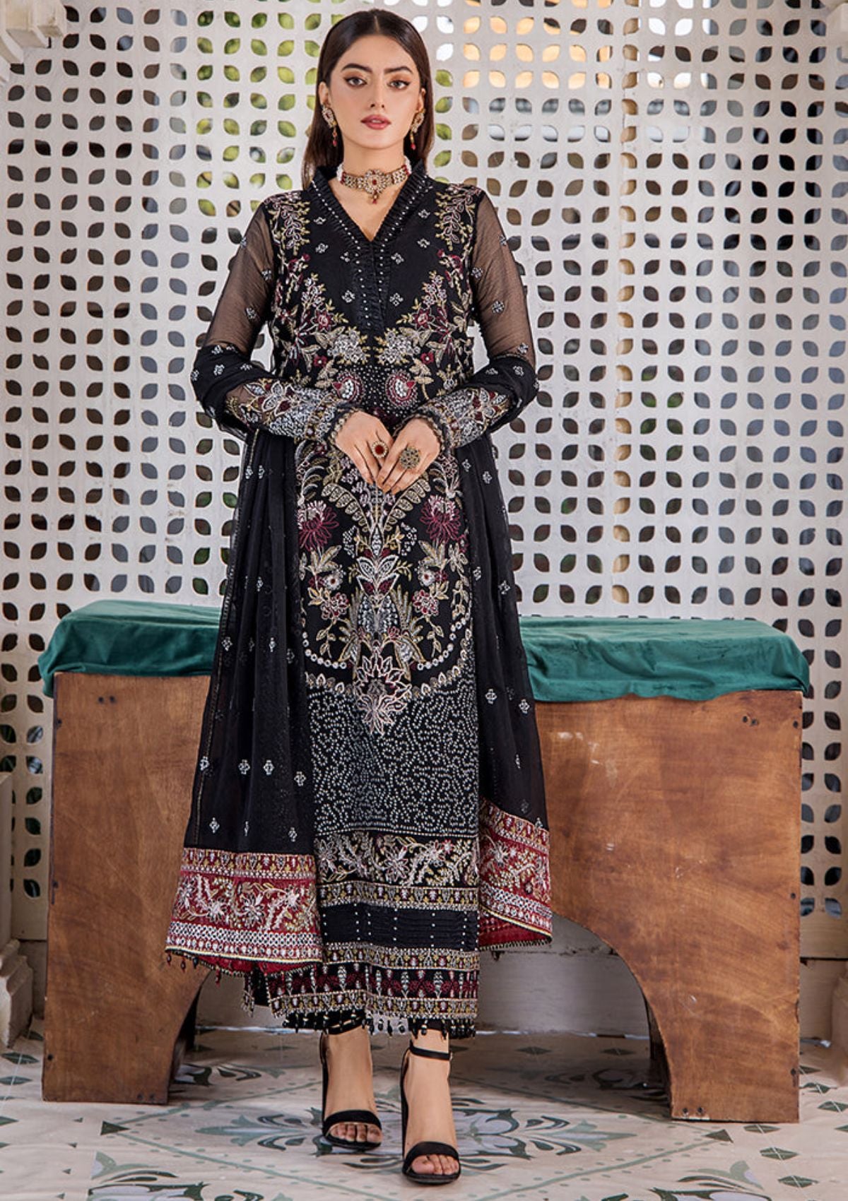 Pareesha Luxury Chiffon By Humdum'23 PS-06 - Mohsin Saeed Fabrics