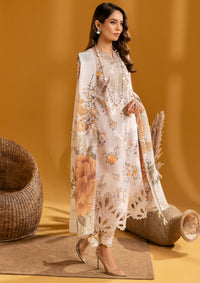 Maahi Print Emb Lawn by Alizeh'24 D-03 HIZA - Mohsin Saeed Fabrics