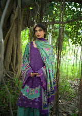 Elaf Wilderness Pashmina Shawl Edit'26 EWR-6A HEATHER