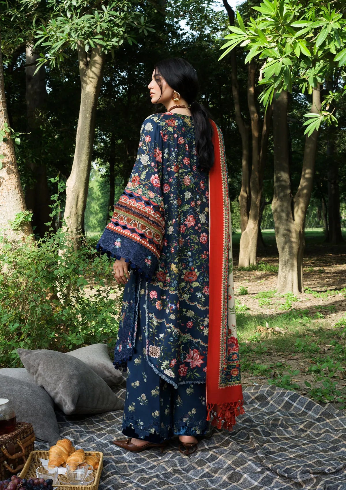 Elaf Wilderness Pashmina Shawl Edit'26 EWR-6B ASTRA