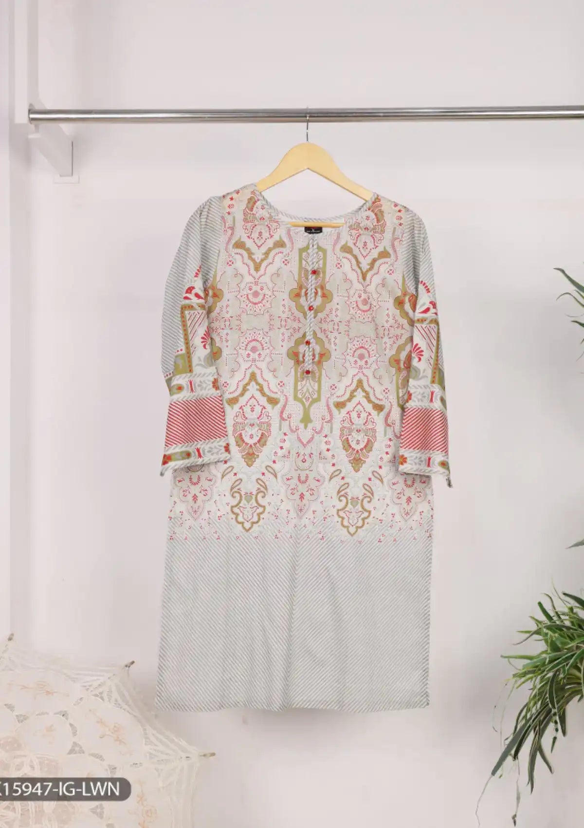 ShaPosh Casual Pret (K15947-IG-LWN) - Mohsin Saeed Fabrics