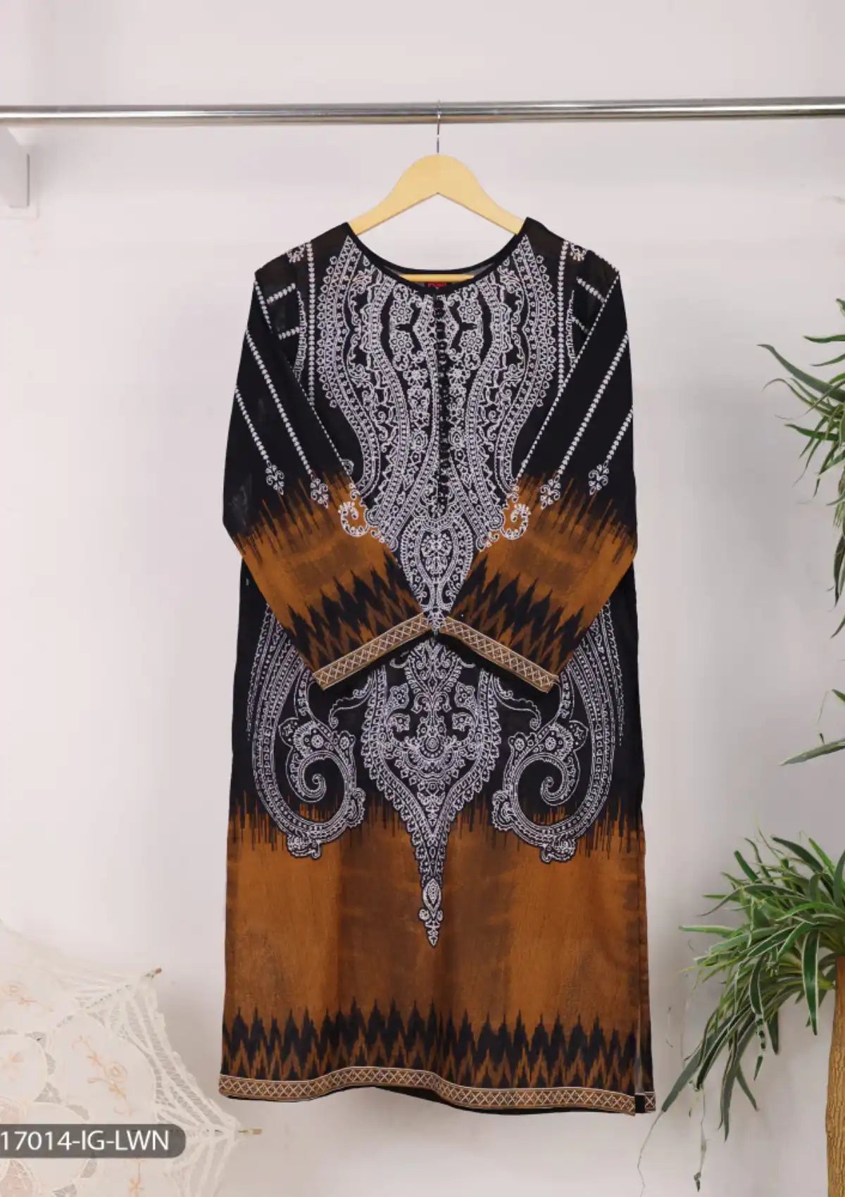 ShaPosh Casual Pret (K17014-IG-LWN) - Mohsin Saeed Fabrics