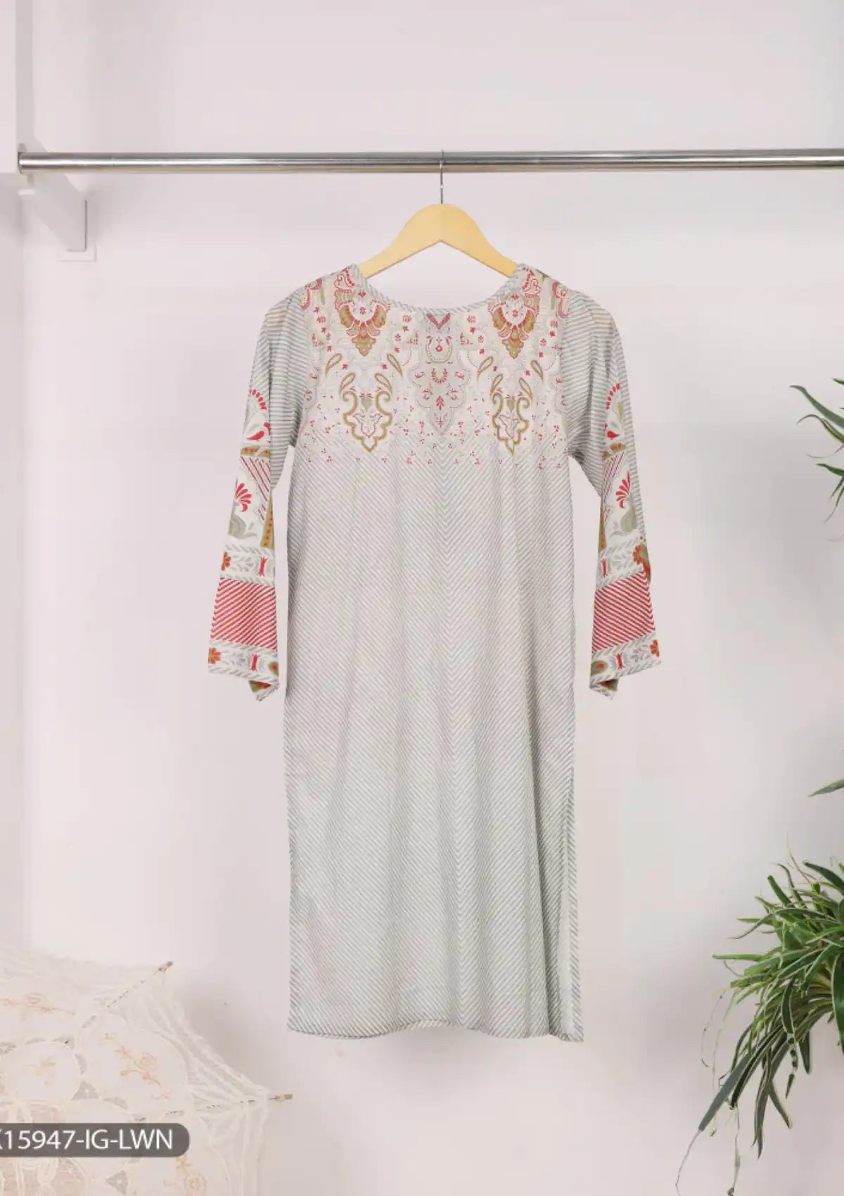ShaPosh Casual Pret (K15947-IG-LWN) - Mohsin Saeed Fabrics