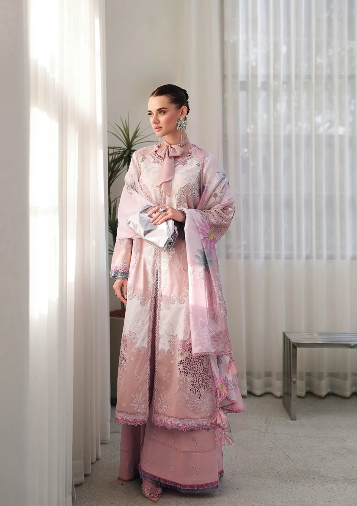 Qalamkar Chikankari Eid Edit'26 CM-06 NOURA