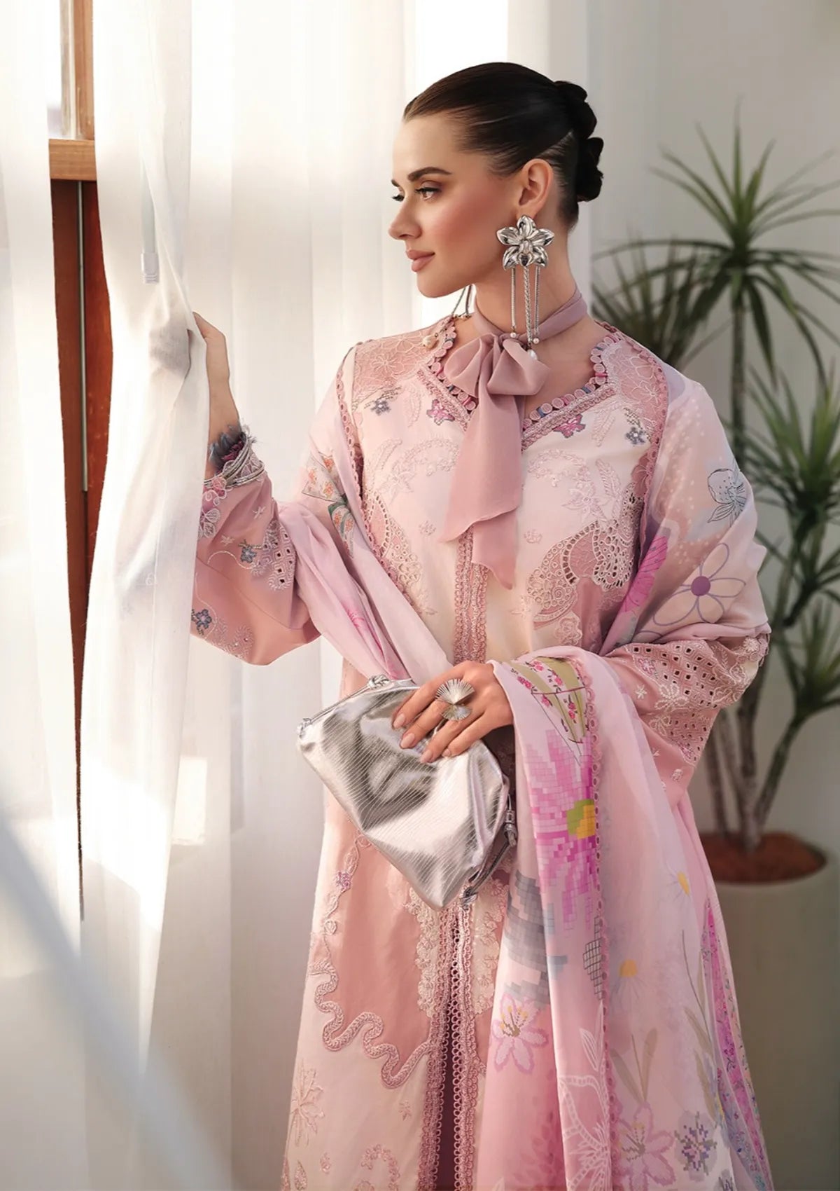 Qalamkar Chikankari Eid Edit'26 CM-06 NOURA