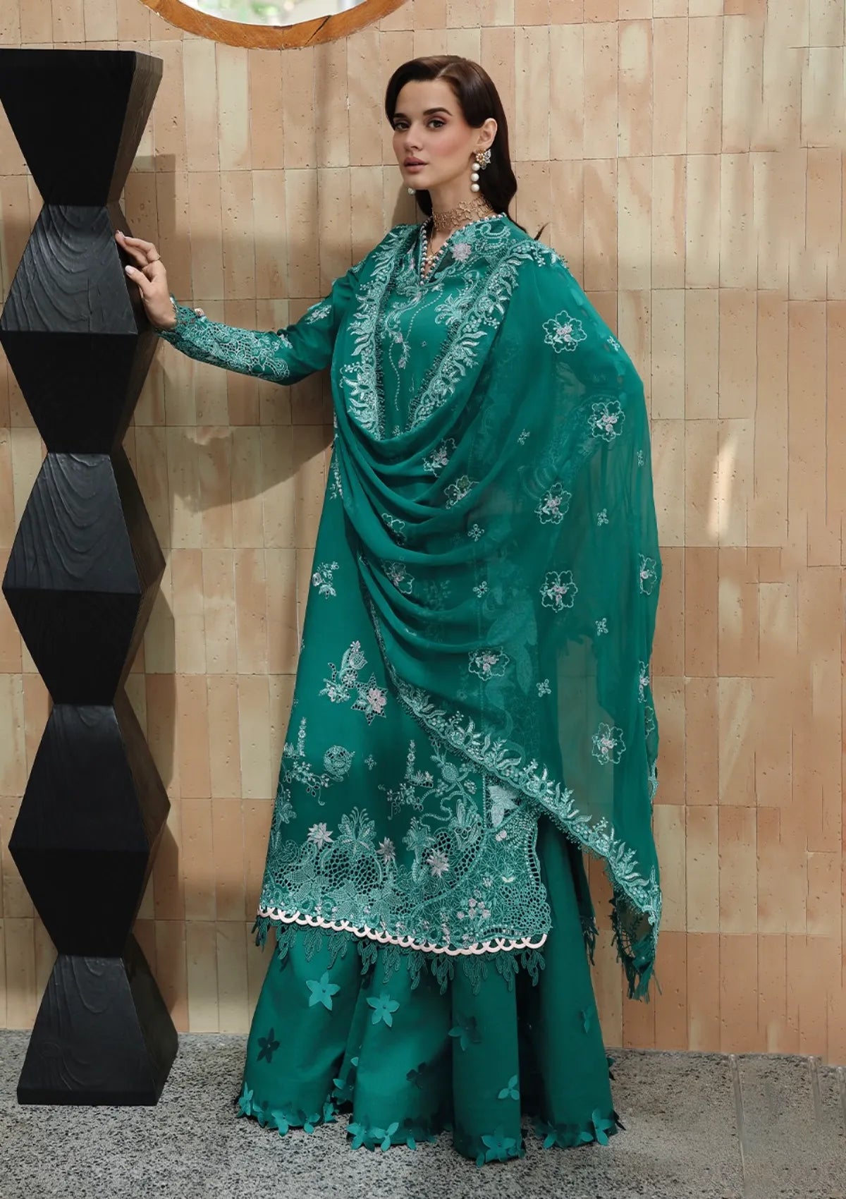 Qalamkar Chikankari Eid Edit'26 CM-07 ROGUE
