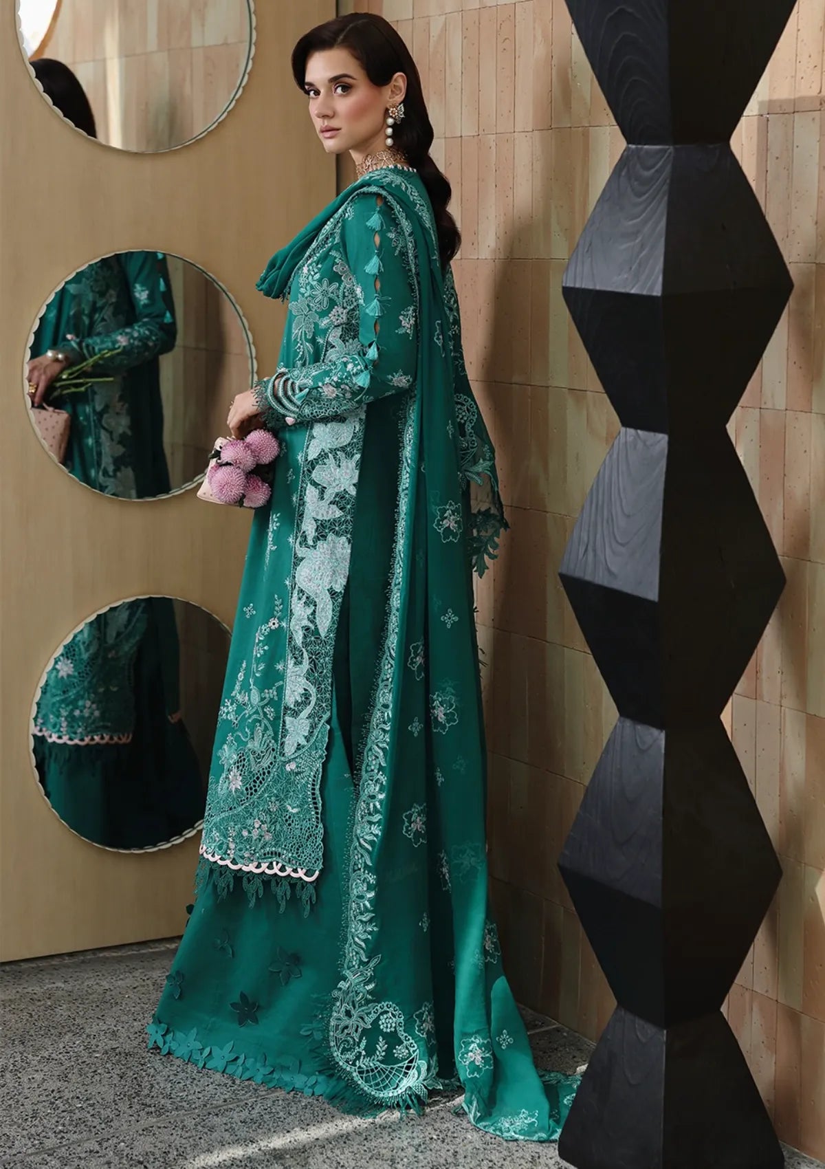 Qalamkar Chikankari Eid Edit'26 CM-07 ROGUE