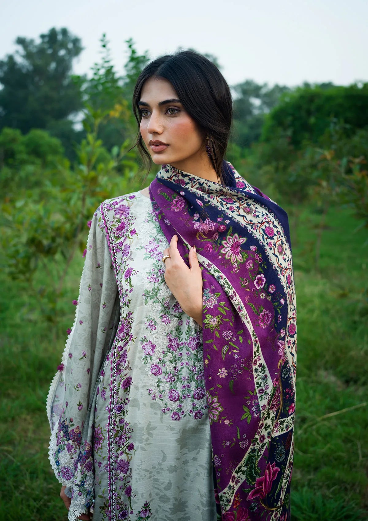 Elaf Wilderness Pashmina Shawl Edit'26 EWR-1B ROAM