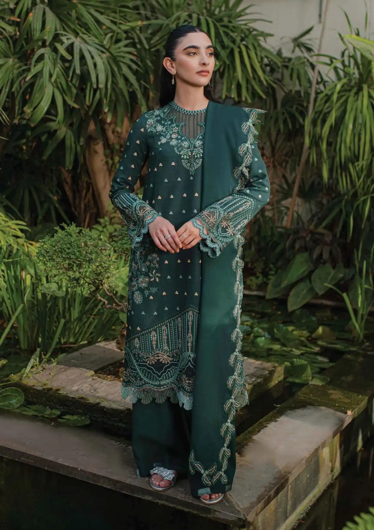 Qalamkar Qline Linen Collection'23 WL-05 (AURORA) - Mohsin Saeed Fabrics