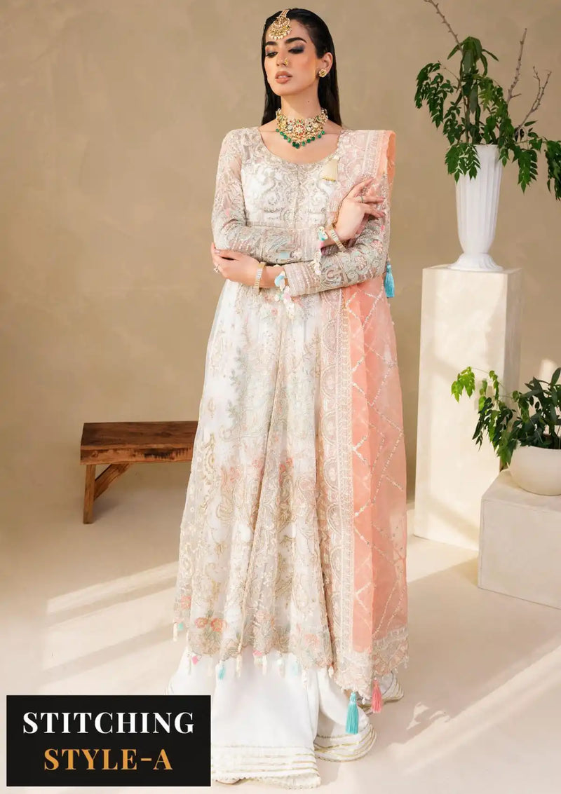 Raha By Muneefa Naz Luxury Wedding'23 D-01 Ivory