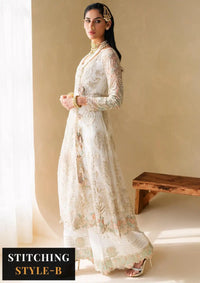 Raha By Muneefa Naz Luxury Wedding'23 D-01 Ivory