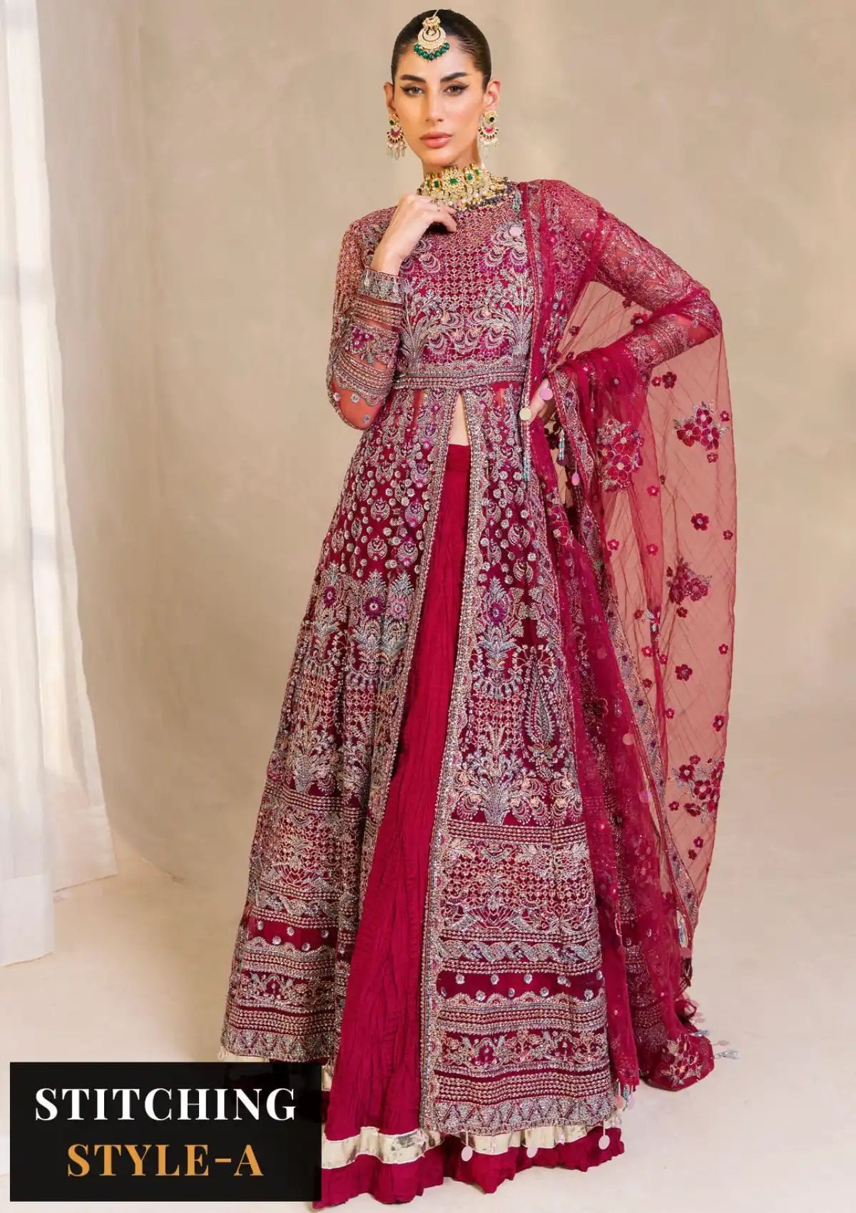 Raha By Muneefa Naz Luxury Wedding'23 D-04 Nergis