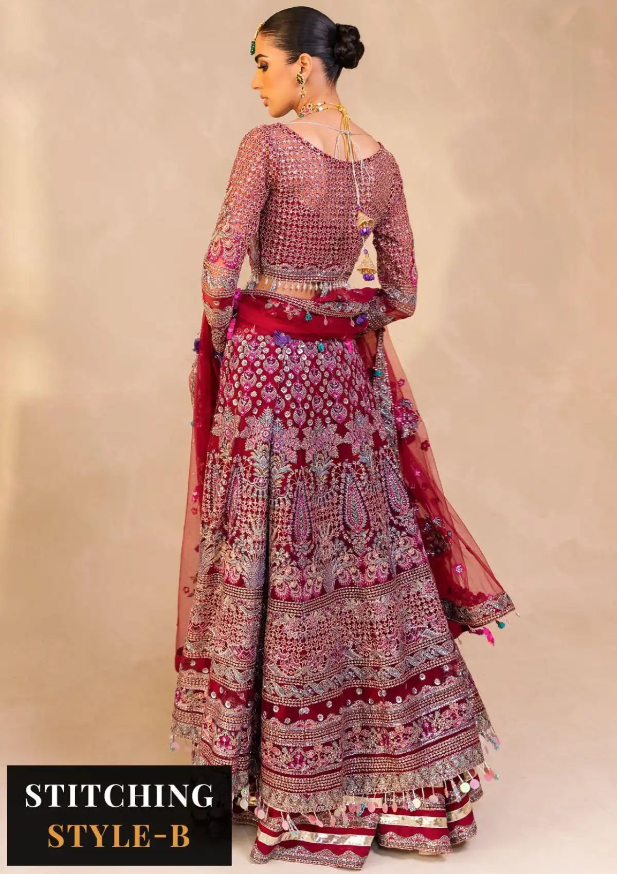 Raha By Muneefa Naz Luxury Wedding'23 D-04 Nergis
