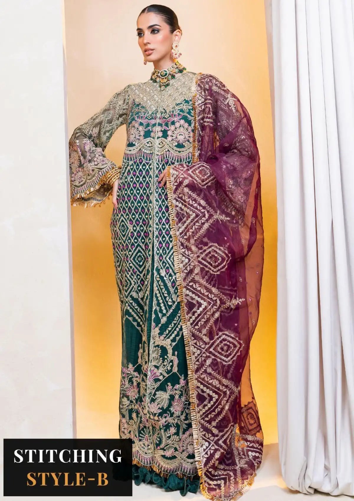 Raha By Muneefa Naz Luxury Wedding'23 D-08 Gulzar