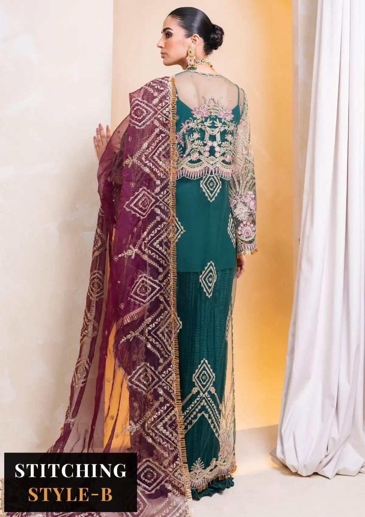 Raha By Muneefa Naz Luxury Wedding'23 D-08 Gulzar