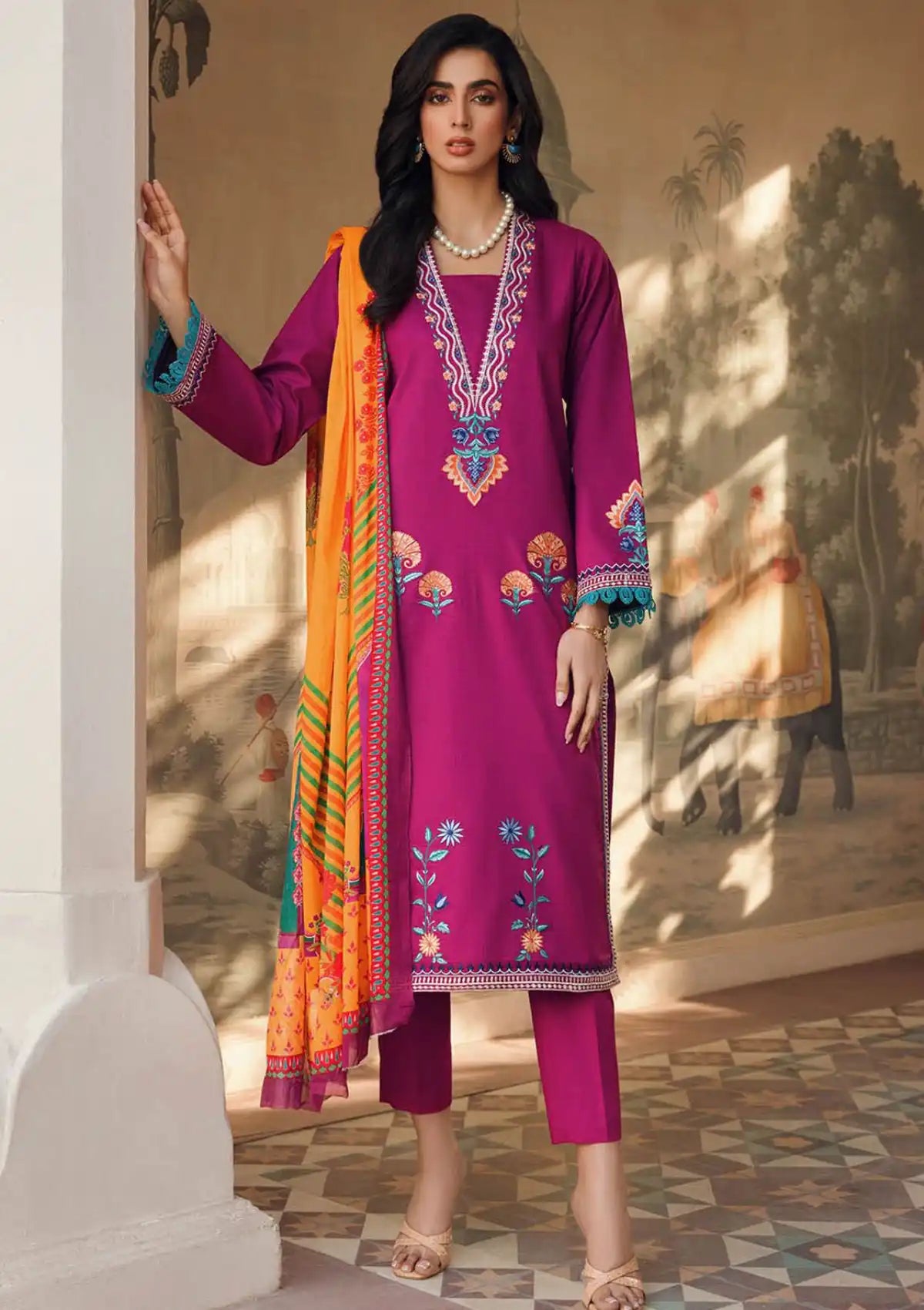 Rajbari Essentials Spring Summer'24 D-12 - Mohsin Saeed Fabrics