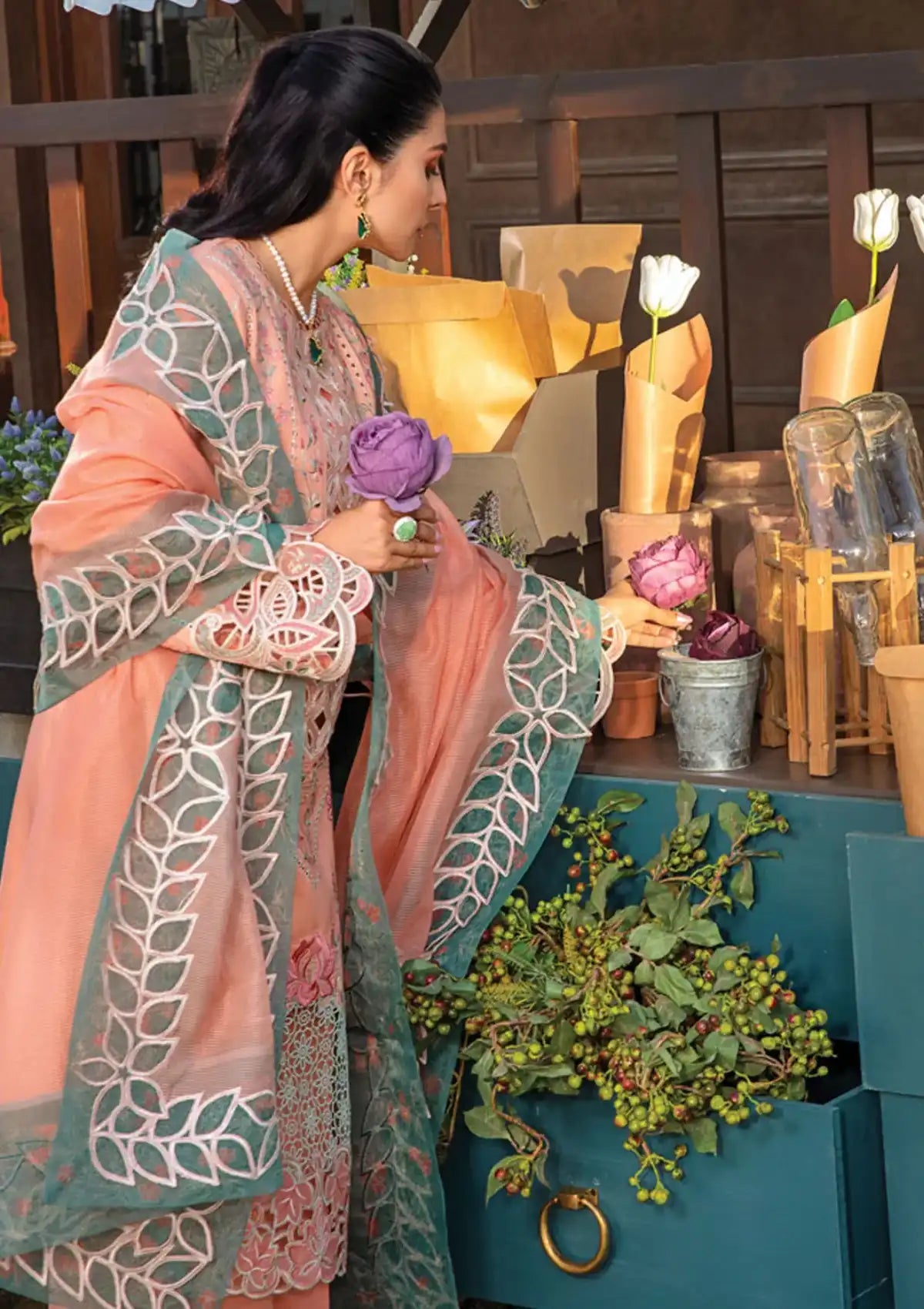Rang Rasiya Premium Eid'24 D-03 RANIA - Mohsin Saeed Fabrics