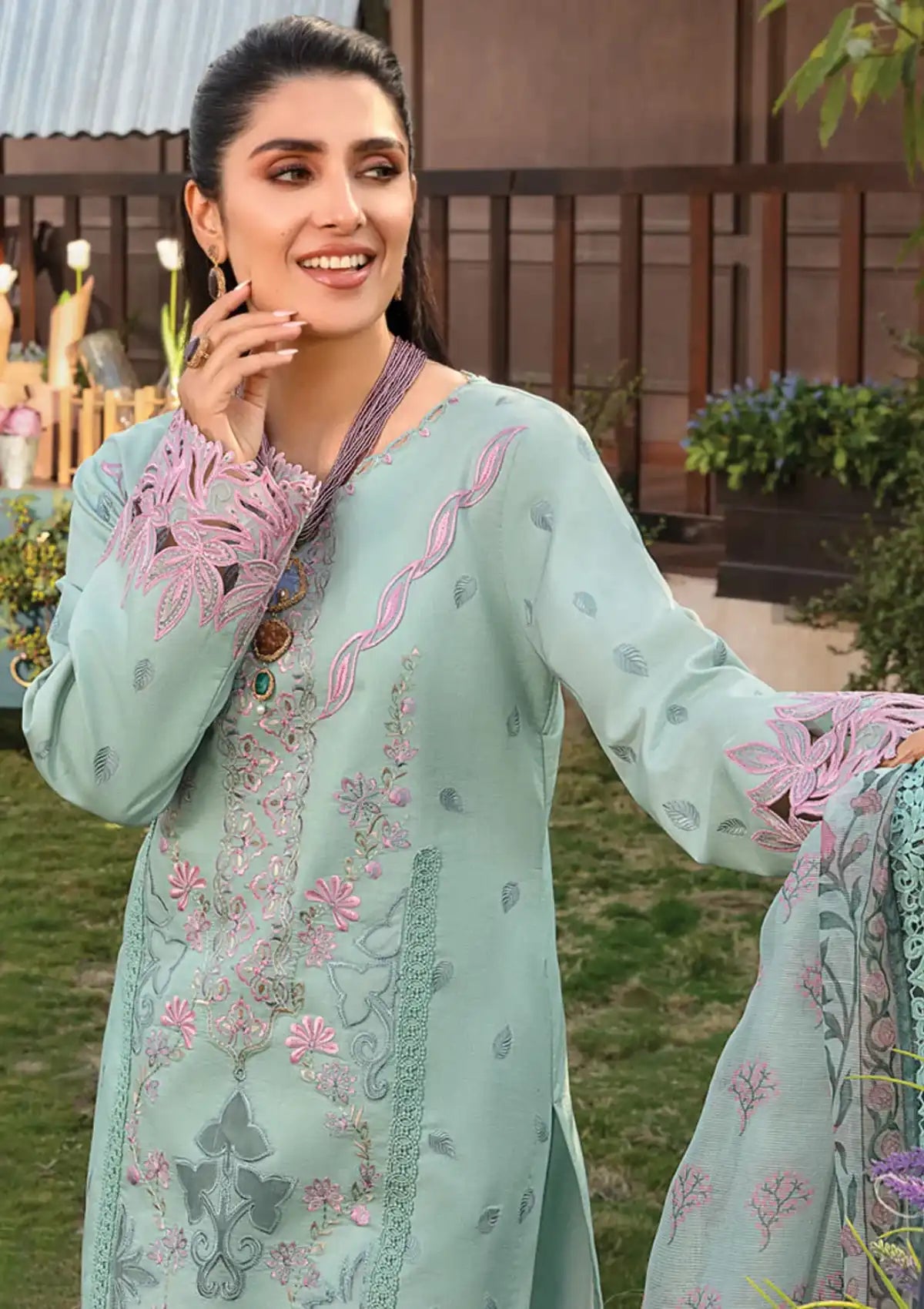 Rang Rasiya Premium Eid'24 D-09 AMYRA - Mohsin Saeed Fabrics