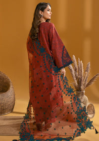 Maahi Print Emb Lawn by Alizeh'24 D-08 MIRA - Mohsin Saeed Fabrics