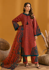 Maahi Print Emb Lawn by Alizeh'24 D-08 MIRA - Mohsin Saeed Fabrics